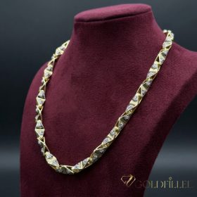   Gold-Filled Antiallergenic Luxury Barakka Necklace 70 cm Long and 11 mm Wide (170g ! ) 14K Multicolor color