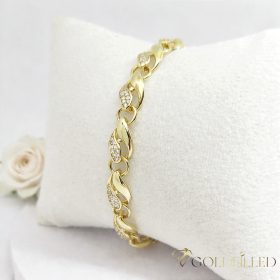 Gold-Filled Antiallergenic Bracelet 18cm/7mm 14K color