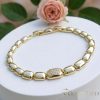 Gold-Filled Antiallergenic Bracelet 17cm/9mm 14K color