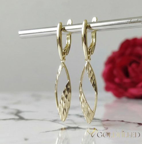 Gold-Filled Antiallergenic Earrings 50mm 14K Color