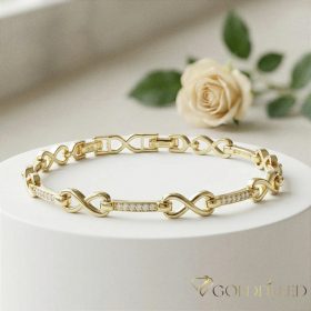 Gold-Filled Antiallergenic Bracelet 17cm/5mm 14K color