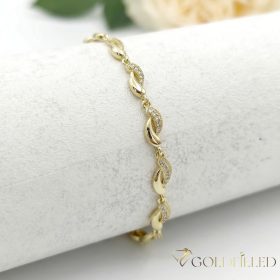 Gold-Filled Antiallergenic Bracelet 17cm/6mm 14K color