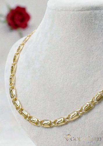 Gold-Filled Antiallergenic Necklace 50cm Long and 5,2mm Wide Color 14K