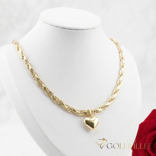 Gold-Filled Antiallergenic Luxury Necklace 50 cm Long and 6,2mm 7 Wide 14K color