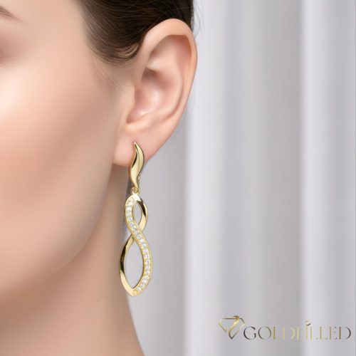 Gold-Filled Antiallergenic Earrings 50mm 14K Color