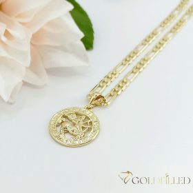   Gold-Filled Antiallergenic Necklace 50cm / 4mm + Medallion 14K color
