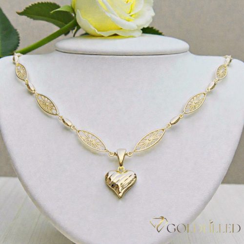 Gold-Filled Antiallergenic Luxury Necklace 45 cm Long and 6,5mm 7 Wide 14K color