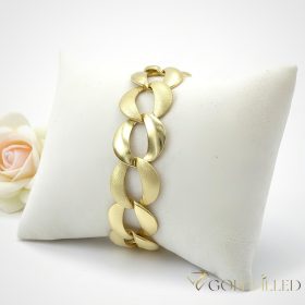 Gold-Filled Antiallergenic Bracelet 19cm/18mm 14K color