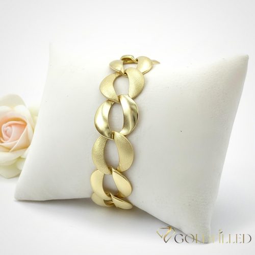 Gold-Filled Antiallergenic Bracelet 19cm/18mm 14K color