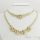 Gold-Filled Antiallergenic Necklace 45cm/5-19mm + Bracelet 17-20cm 14K Color