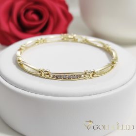 Gold-Filled Antiallergenic Bracelet 17cm/4mm 14K color