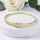 Gold-Filled Antiallergenic Bangle 7-4mm  Color (14K) diameter 60mm openable 