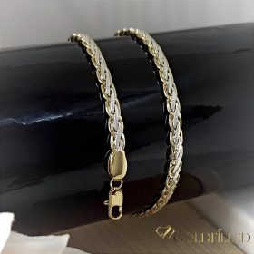   Gold-Filled Antiallergenic Necklace 45 cm Long and 5 mm Wide 14K color Multicolor