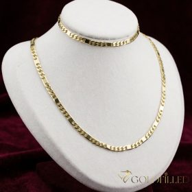   Gold-Filled Antiallergenic Necklace 60cm/4,5mm + Bracelet 20cm  14K Color