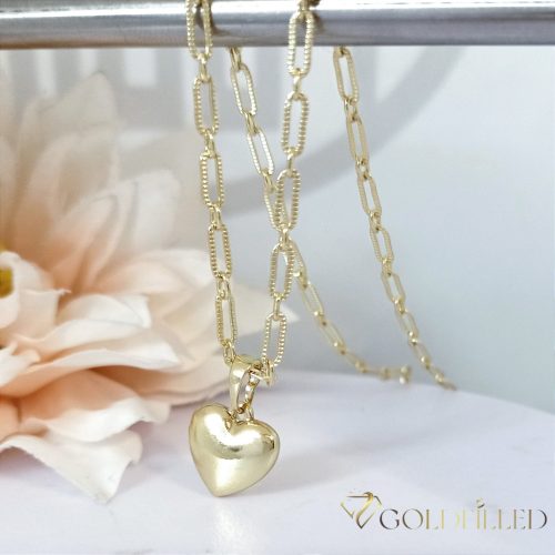 Gold-Filled Antiallergenic Necklace 60 cm/3 mm + Pendant 18K color