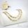 Gold-Filled Antiallergenic Necklace 45cm/7mm + Bracelet 19cm 14K Color Multicolor 