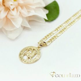   Gold-Filled Antiallergenic Necklace 50cm / 4mm +  Medallion 14K color