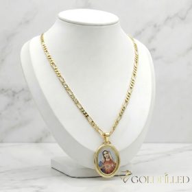   Gold-Filled Antiallergenic Necklace 50cm/3,5 mm + Pendant 18K color