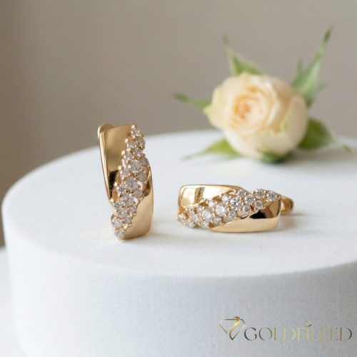 Gold-Filled Antiallergenic Earring 18 mm 18K Color