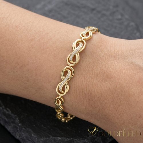 Gold-Filled Antiallergenic Bracelet 19cm/8mm 14K color