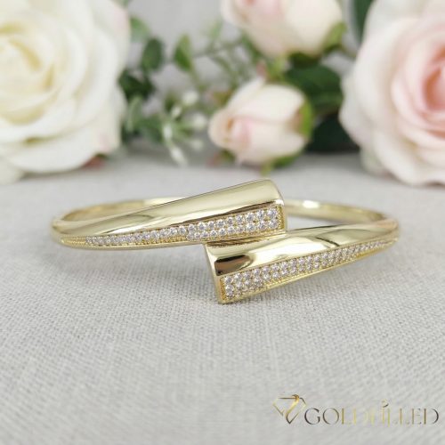 Gold-Filled Antiallergenic Bangle 4-16mm  Color (14K) diameter 60mm openable 