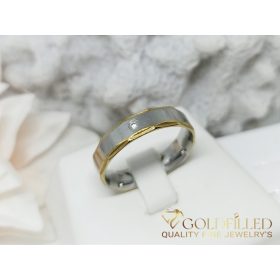 Stainless steel ring with stone
