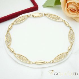 Gold-Filled Antiallergenic Bracelet 19cm/4-7mm 14K color