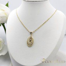   Gold-Filled Antiallergenic Necklace 60cm/2,5mm + Pendant 18K color