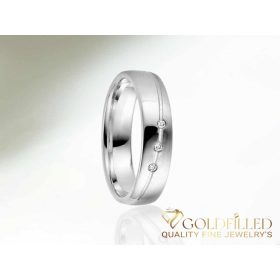 Stainless steel ring with stone