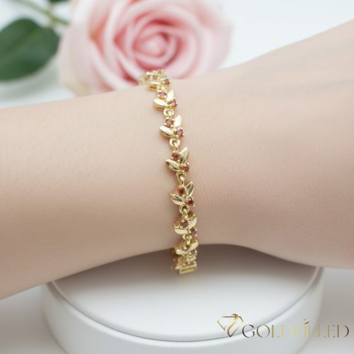 Gold-Filled Antiallergenic Bracelet 17cm/6mm 14K color