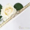 Gold-Filled Antiallergenic Bracelet 18,5cm/9mm 14K color