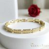 Gold-Filled Antiallergenic Bracelet 19cm/6mm 14K color